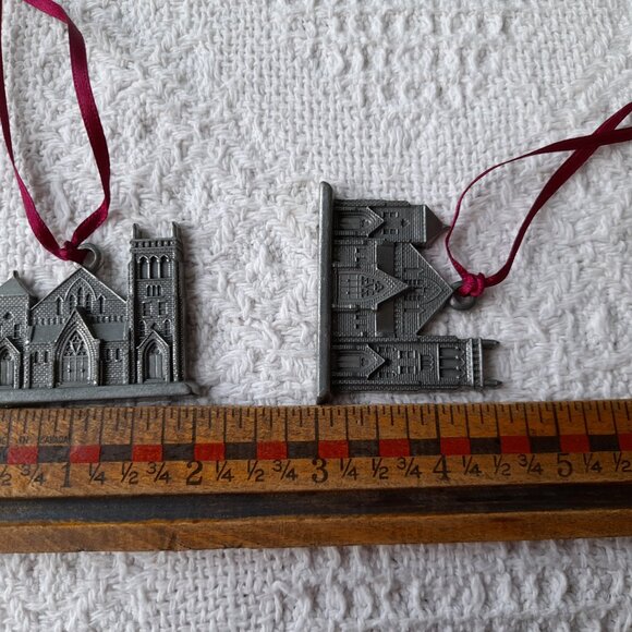 Vintage Aitkens Pewter Christmas Ornaments Zion United Church Kitchener 1999 - Picture 8 of 8